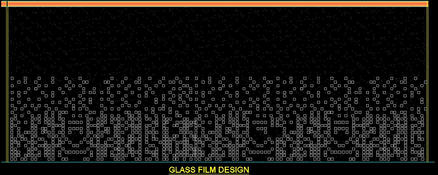 Decorative Glass Film CAD Patterns for Modern Interiors